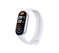 XIAOMI Smart Band 9 Fitness Tracker, AMOLED Display with 1200 Nits, Sp02 Tracking, Sleep and Heart Rate Monitor, Notifications, 5ATM Waterproof, Mi Fit App, Glacier Silver