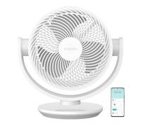 XIAOMI Smart Desktop Air Circulation Fan - Table Fan with 1180 m³/h and 3D Air Distribution, 100 Levels Wind Speed, Ultra Quiet 28.4 dB(A), USB-C, White