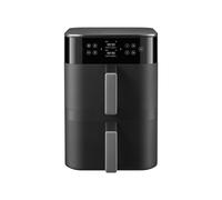 Xiaomi Smart Double Stack Air Fryer 12L, Dual Zone Cooker with Sync Function, 2800W Large Capacity, Cook 4 Dishes at Once, 40-230°C, 14 Presets, App Control, Space Saving Design