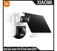 Xiaomi Smart Solar Camera 4 Pro 4G Dual Lens 5MP Wireless Outdoor Security Camera Solar Powered Two-way Audio Surveillance Cam Camera4 PRO 4G