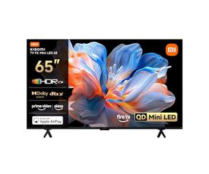 XIAOMI TV FX Mini LED 65 inch（165cm, QD-Mini LED Smart TV, 4K UHD, Fire TV, HDR10+, 60Hz with 120Hz Game Boost Mode, MEMC, DTS:X, Airplay 2, HDMI, Filmmaker Mode, Voice Control with Alexa