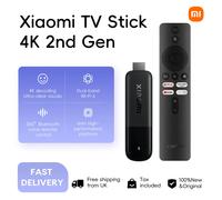Xiaomi TV Stick 4K (2nd Gen), 4K Decoding Wi-Fi 6 Dolby Vision® & HDR10+ Voice Control Support Google TV Free Live TV Xiaomi TV+ Black