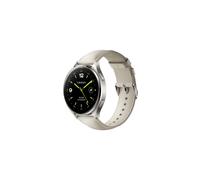 XIAOMI WATCH 2 BLUETOOTH TITAN GRAY CASE WITH WHITE LEATHER STRAP BHR9306GL