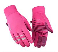 XiaoMuTongABC Winter Warm Cycling Gloves, Touchscreen Gloves Windproof Thermal Gloves for Men Women, Anti-slip Gloves for Outdoor Running Walking Driving Climbing Riding Working Motorcycle Skiing