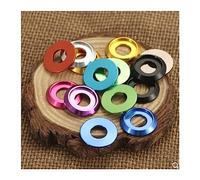 XiaoNingNing 10pcs M2 M2.5 M3 M5 M6 M8 Colorful Aluminum Cup Head Washer Suitable for Button Head Screw(M6 10pcs,Purple)
