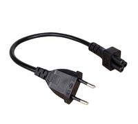 XIAONIYI 2pin Male Plug To IEC 320 C5 Adapter Cable For Notebook Power Supply,EU Power Adaptor Cord