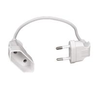 XIAONIYI European EU 2 Prong Male To Female Power Extension Cord Cable For PC Computer PDU UPS 0.5M/1M/2M/3M/4M/5M(White,0.6M)