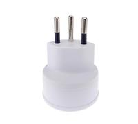 XIAONIYI European France TO Swiss Plugs Travel Adapter 3 Pin Plug 10A 250V Power Plug EU To Switzerland Electrical Plug(White)