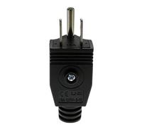 XIAONIYI US American 3 Pin Nema 5-15P AC Electrical Power Male Plug Adaptor Adapter Wire Rewireable Extension Cord Connector(Black)