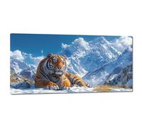 Xiaonu Tiger Diamond Art Kits Adults,30x60cm Large Diamond Painting Mountain DIY 5D Diamond Art for Kids,Full Round Diamond Dots Crystal Gem Art Paintings for Home Wall Decor Gifts