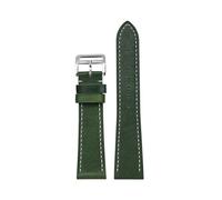 xiaopang 1PCS 17mm 18mm 19mm 20mm 21mm 22mm Leather Watch Strap Band Bar Wristband(Dark green,19mm)