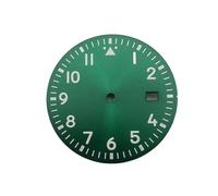xiaopang 1PCS 33.7mm Dial White Green Fit NH35 NH35A Movemt(R3 Green)