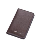 xiaopang 1PCS Men's Slim Wallet Soft Mini Credit Card Holder ID Case Cardholder for Men(Dark Brown)