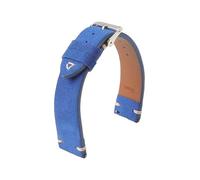 xiaopang 1PCS Release Suede Leather Watch Strap 18mm 19mm 20mm 21mm 22mm 24mm Band(Dark blue,24mm)