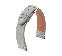 xiaopang 1PCS Release Suede Leather Watch Strap 18mm 19mm 20mm 21mm 22mm 24mm Band(Grey,19mm)