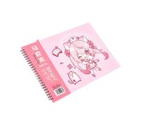 xiaopang 1PCS Spiral Notebooks Art Supplies Thick Paper 16K Purple/Pink(Pink 1 piece)