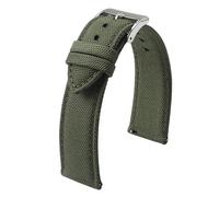 xiaopang 1PCS Waterproof Sailcloth Watch Band 18mm 19mm 20mm 21mm 22mm 24mm Strap Nylon Sports Wrist Bracelet(Army green,19mm)