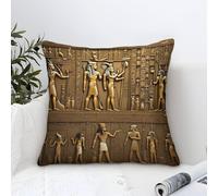 XiaopangXY 50x50cm Throw Pillow Covers Egyptian Mural - No Insert I Egyptian-god-list Microfiber Square Cushion Covers I Machine Washable | Indoor Use Only