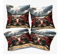 XiaopangXY Cozy Formulaa Racing Cushion Cover 45x45cm, 4 pcs Super Soft Decorative Square Pit Stop Throw Pillow Covers Case for Sofa Couch Bedroom Car Decor