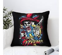 XiaopangXY Doodles Cushion Cover 45x45cm Graffiti Throw Pillow Cover for Couch Sofa Home Decor, Microfiber