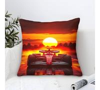 XiaopangXY Ferrarii Racing Cushion Cover 50x50cm, The Setting Sun Formulaone Throw Pillow Case Decor for Home Livingroom Couch Bedroom Sofa Decorate