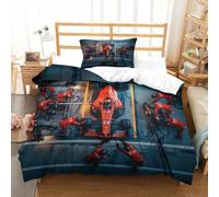 XiaopangXY Ferrariii Colorful Bed Linen Set Hidden Zipper Formula racing Duvet Cover Set with Pillowcases Quilt Cover Set Soft Microfiber Comforter Cover Set for Kids Adults Single（135x200cm）