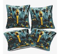 XiaopangXY Formulaa Racing Cushion Cover 3D Pattern, 50x50cm, 4 pcs Pillow Cover Pit Stop Ornament Decor for Home Livingroom Couch Bed Sofa Decorate Throw Pillow Case Elephant Gift