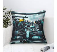XiaopangXY Formulaa Racing Cushion Cover 3D Pattern, 50x50cm Pillow Cover Pit Stop Ornament Decor for Home Livingroom Couch Bed Sofa Decorate Throw Pillow Case Elephant Gift