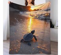 XiaopangXY Plush Fluffy Tortoise Blanket - Super Soft Flannel Turtles Blankets 50x60inch(127x152cm) Fuzzy Throw Blanket for Bed, Cozy Sofa Throw, Warm Lightweight Throws