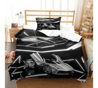 XiaopangXY Supercar Warmth to Sleep Comforter Cover Hidden Zipper Luxury Car Duvet Cover Set with Pillowcases Bedding Set Soft Microfiber Luxury Quilt Cover Set Single(135x200cm)
