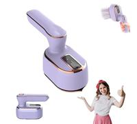 Xiaopingguo Upgrade Steam Iron Rapid Heating, Professional Heavy-Duty Steam Travel Irons for Clothes, Suitable for Wool, Silk, Knitwear, Linen, handheld portable for Home & Travel Use(Purple)