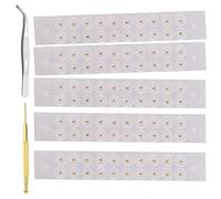 XIAOQENAN 100Pcs Acupunctures Beads Ear Care Disposables Stickers Massage Acupunctures Patches Massager Easy To Use Clear Point Stickers