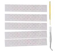 XIAOQENAN 100Pcs Acupunctures Beads Ear Care Disposables Stickers Massage Acupunctures Patches Massager Easy To Use Clear Point Stickers