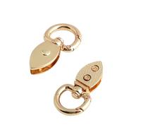 XIAOQENAN 2Pcs Practical Spring Loaded Clasp Metal Strap Connector Vintage Hardware For Customizable Bag Designs Practical Bag Hardware Clasp