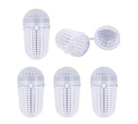 XIAOQENAN 5Pcs Portable Fish Lure Fishing Baits Cage Soft Fish Lure Feeder Basket Holder Easy To Use Cage