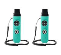 XIAOQENAN 7in 1 Camping Survival Whistles Multifunction Whistles with Compasses Light Magnifier Glass for Camp Hiking Outdoor Multifunctional Camping Whistled Survival Tool