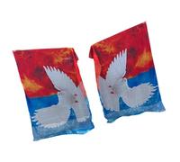 XIAOQENAN Artistic Foldable Banners Large Praise Flags Featuring Bird Motifs for Cultural Shows & Peace Celebrations Durability Chiffons Fabric Flags
