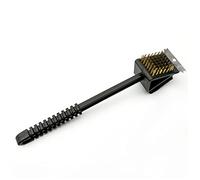 XIAOQENAN BBQ Grill Brush Scraper Home Kitchen Oil Cleaning Tools Safe Copper Wire Brush with Handle Bbq Grill Brush and Scraper Bristle