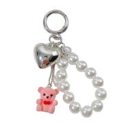 XIAOQENAN Bear Beaded Rings Pendant Fashion Bag Accessory Cartoon Holder Bag Pendant Suitable For Handbags And Wallets Elegant Ornament