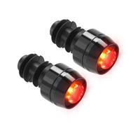 XIAOQENAN Bicycles Handlebar End Warning Lights Each High Brightness LED for Low Light Conditions with Adjustable Flashing Modes Bike Handlebar Flashing Light