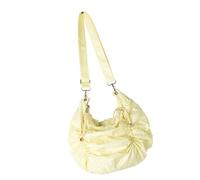 XIAOQENAN Elegant Crossbody Purse Japanese Korean Drawstring Pleated Shoulder Bag For Fashionable Women Casual Satchel Casual Shopping Bag