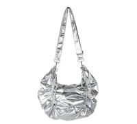 XIAOQENAN Elegant Crossbody Purse Japanese Korean Drawstring Pleated Shoulder Bag For Fashionable Women Casual Satchel Casual Shopping Bag