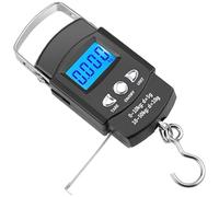 XIAOQENAN Fish Weighing Scale Luggage Scale Hanging Hook Fishing With Measuring Tape Large Handle & Backlits LCD Display Electronic Weighing Digital