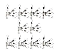 XIAOQENAN Heavy Duty Steel Brasses Fishing Swivels - Smooth Rotation Connector For Saltwater Freshwater Lures & Jigs Multipurpose Fishing Gear Connector