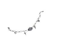 XIAOQENAN Heavy Duty Vintage Collarbone Chain Alloy Mechanical Watch Pendant Necklace Unique Sweet Cool Jewelry Women Alloy Mechanical Pendant for Edgy
