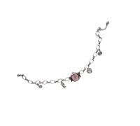XIAOQENAN Heavy Duty Vintage Collarbone Chain Alloy Mechanical Watch Pendant Necklace Unique Sweet Cool Jewelry Women Alloy Mechanical Pendant for Edgy