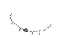 XIAOQENAN Heavy Duty Vintage Collarbone Chain Alloy Mechanical Watch Pendant Necklace Unique Sweet Cool Jewelry Women Alloy Mechanical Pendant for Edgy