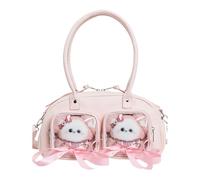 XIAOQENAN Large Capacity Handbag Sweet Cool Itabag Shoulder Crossbody Bag Casual Messengers Bag Fashion Satchel Handbag For Womens Transparent Messenger