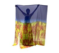 XIAOQENAN Liturgical Praise Adoration Dance Banners Worship Flags 75x55In Light Weight Worship Chiffons Flags Flexible Rod Dance Banners