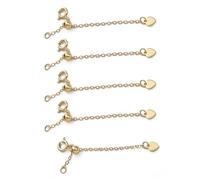 XIAOQENAN Multipurpose Sturdy Brass Lobster Clasp Extending Adjustable Length Chain Accessory For Fishing And Camping Gears Multipurpose Compatible Extender